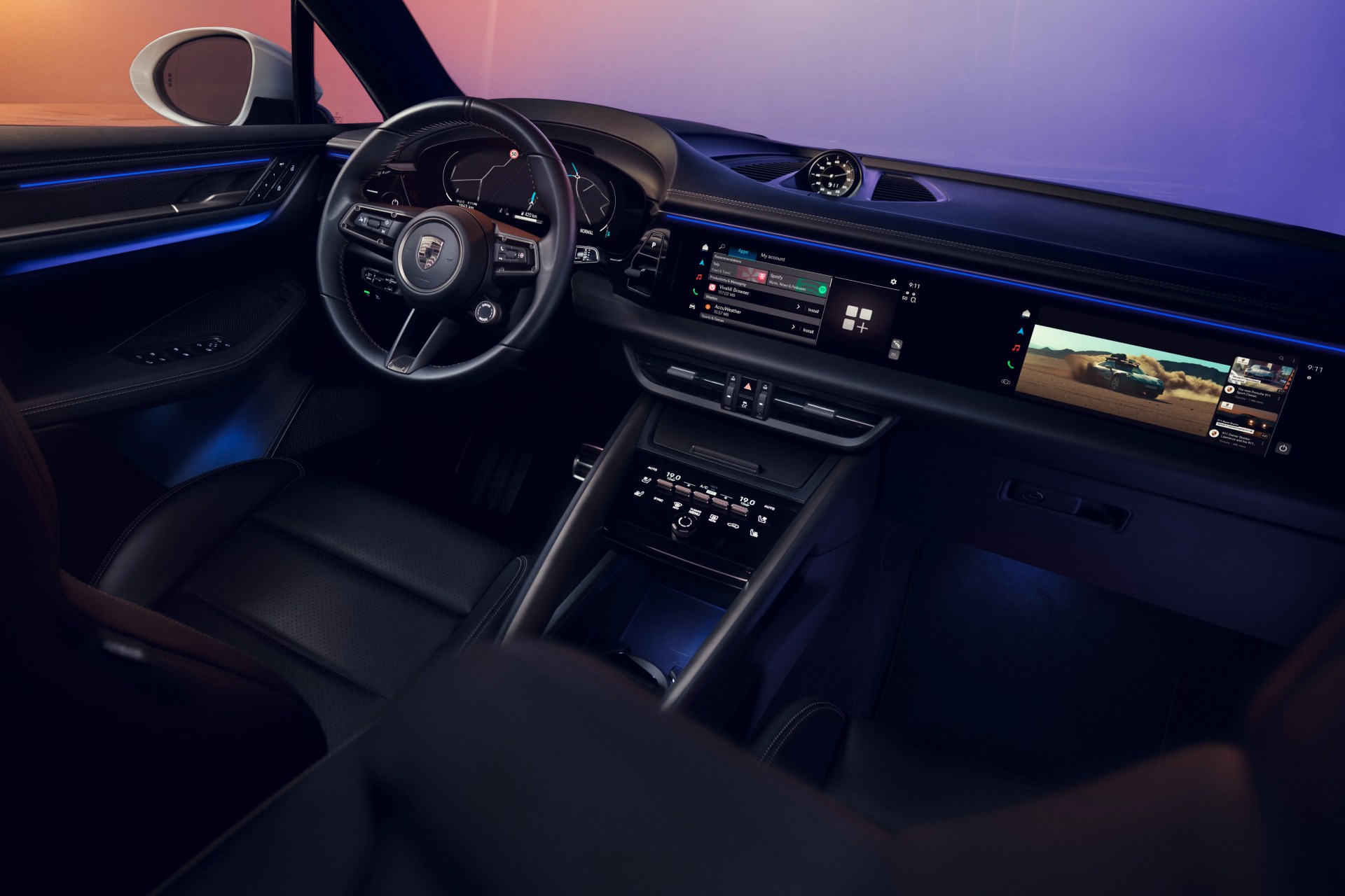 porsche macan ev interior