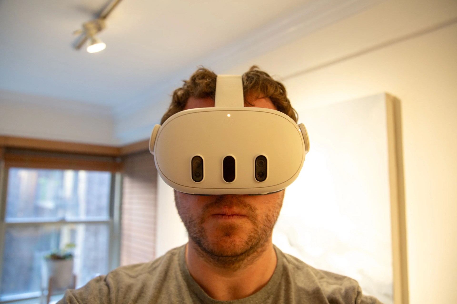 a man wearing a mask