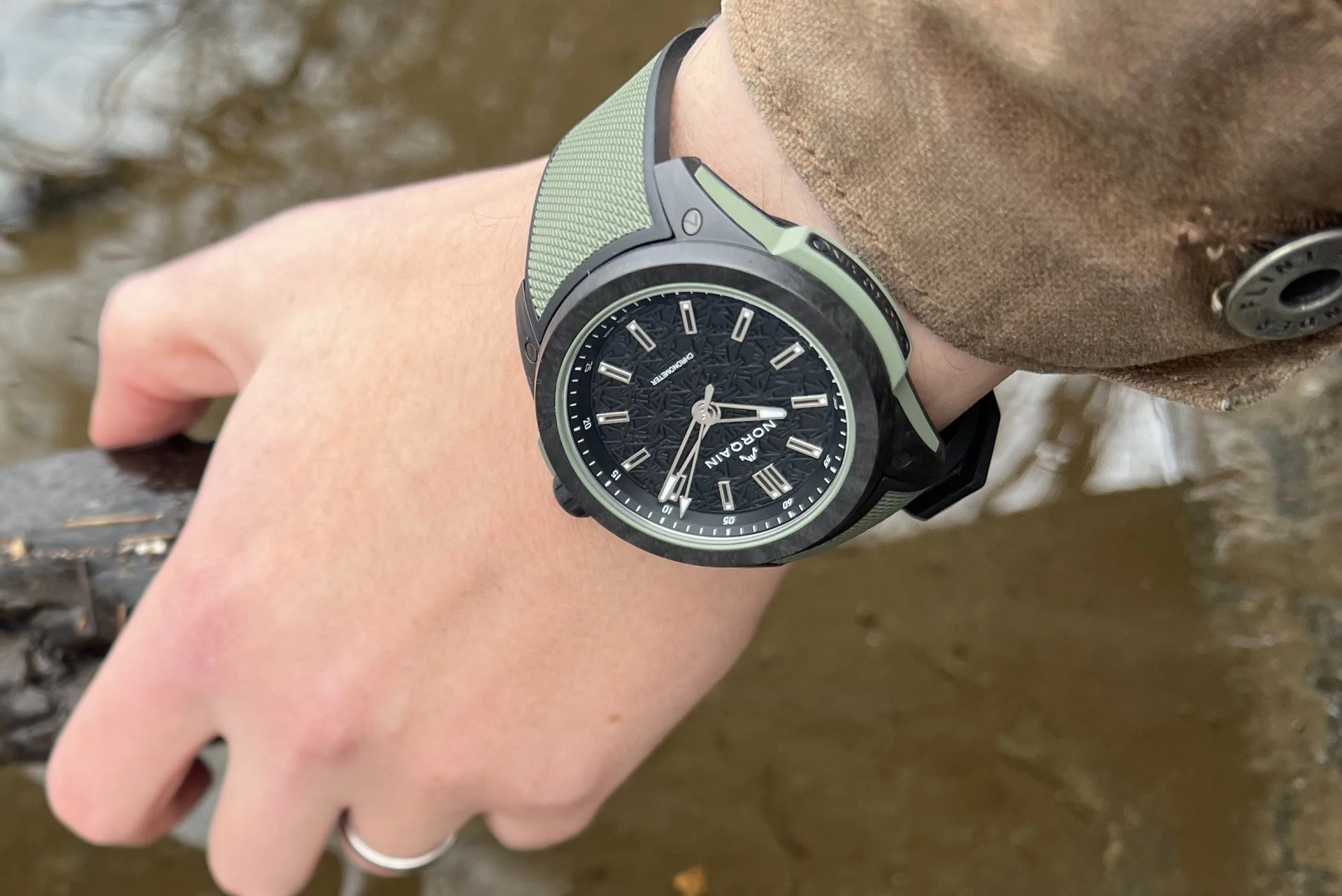 a man wearing a watch