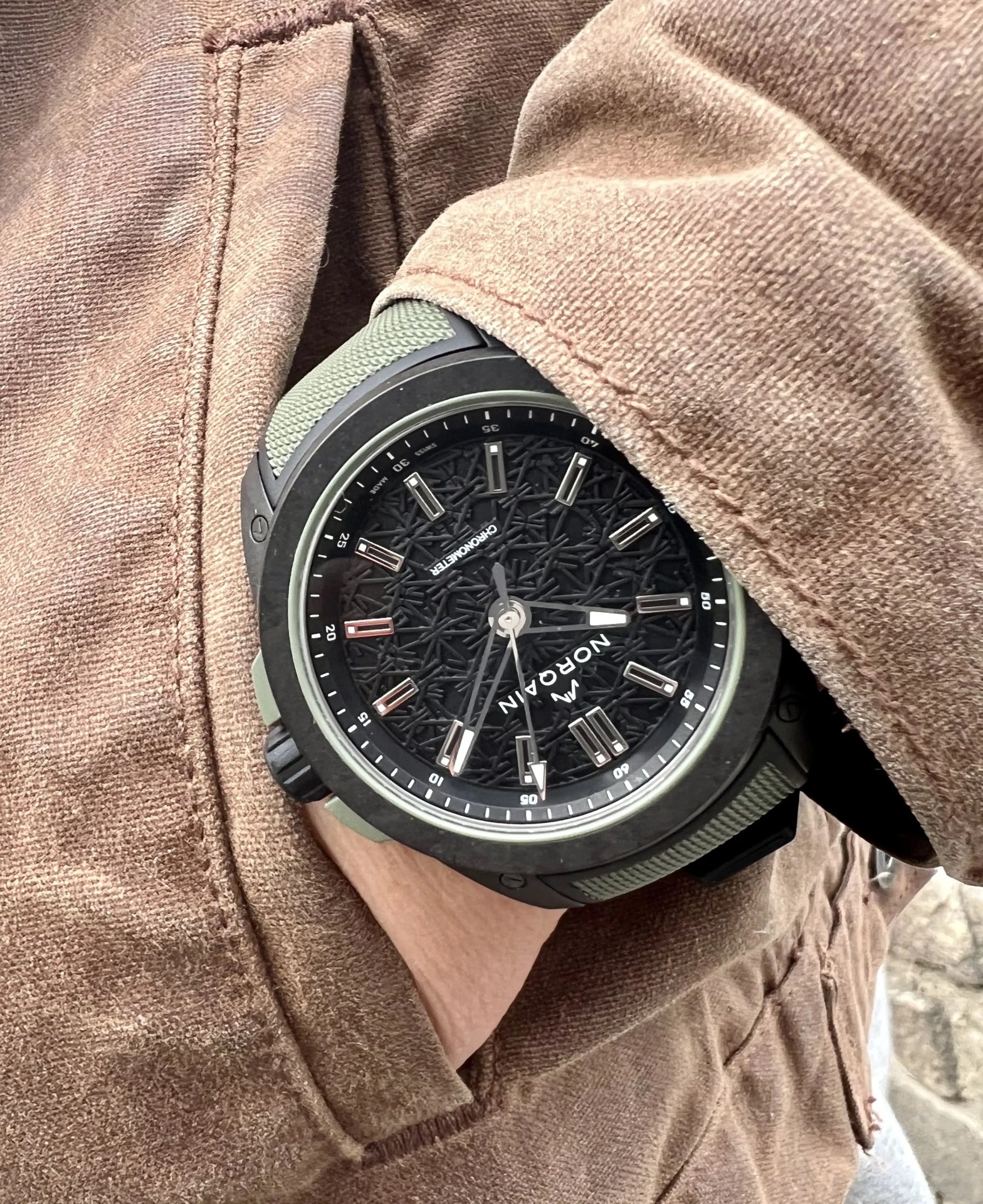 a person wearing a watch
