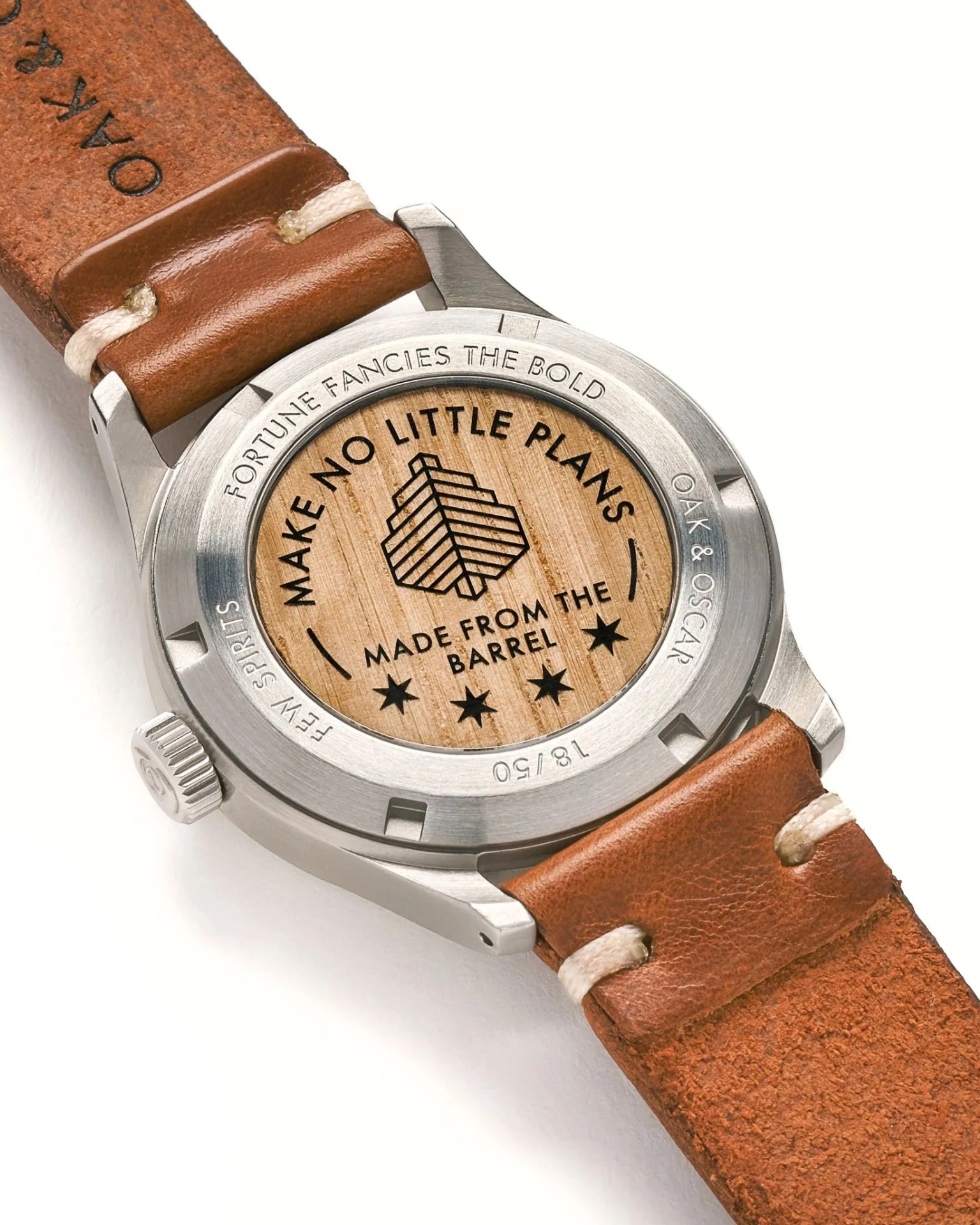 a watch with a leather strap