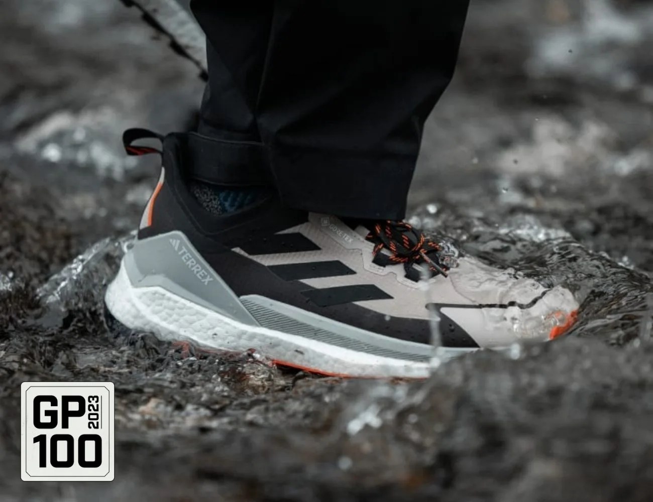 a wearing hiking shoes