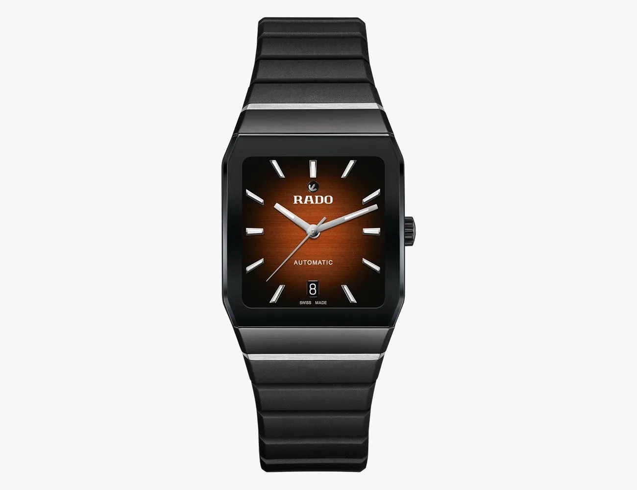 a black wrist watch