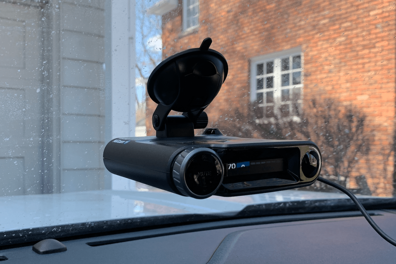 a camera on a car