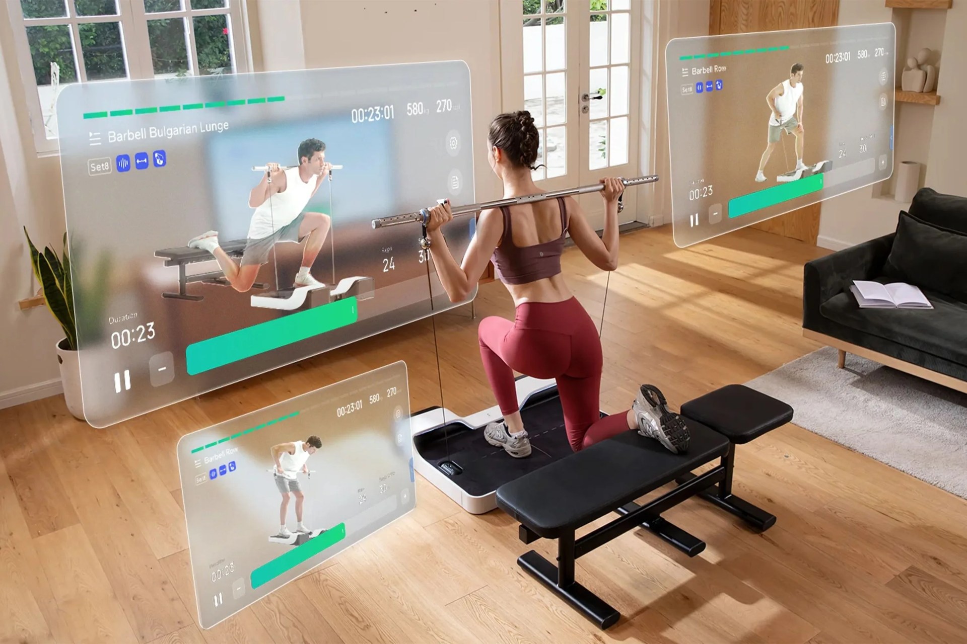 a person using speediance gym pal