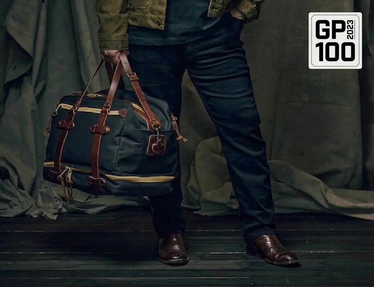a person holding a bag
