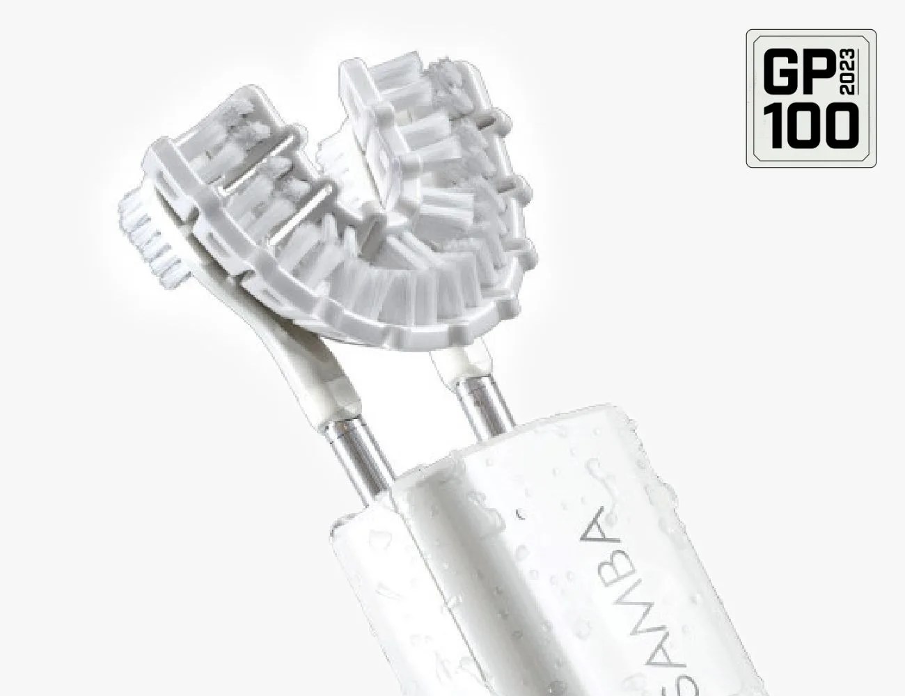 a close up of an electric toothbrush