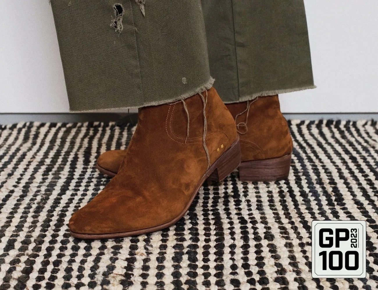 a person wearing boots