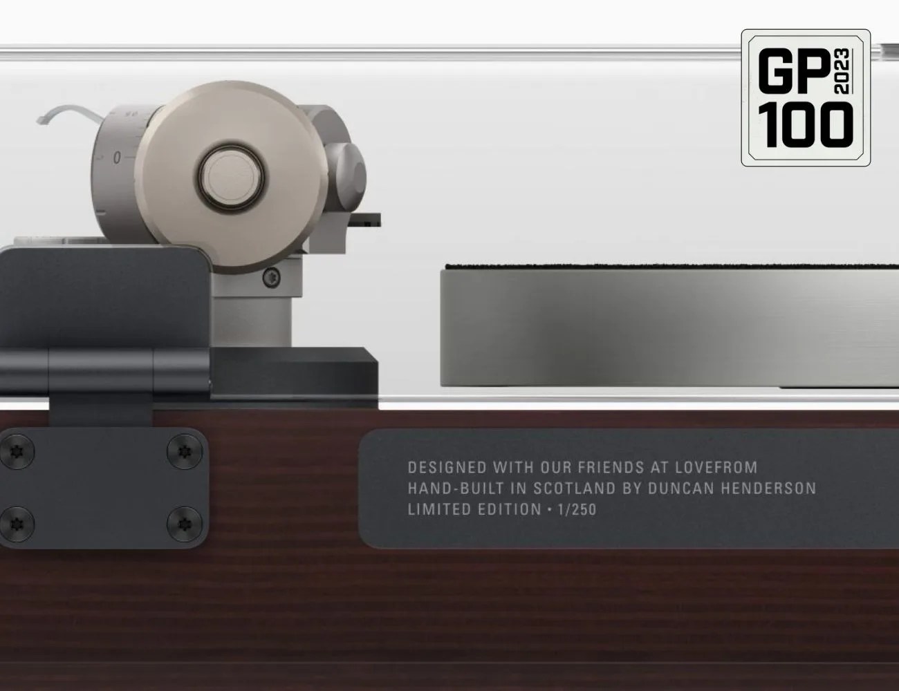 a close up of a record player