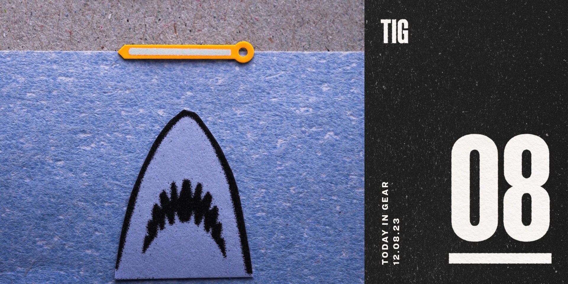 today in gear december 8 2023 squale watch face with a shark