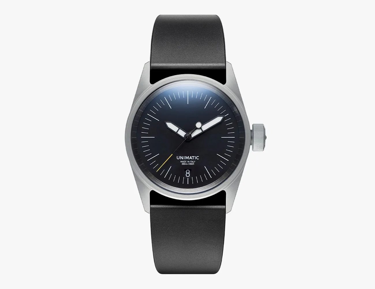 a black wrist watch
