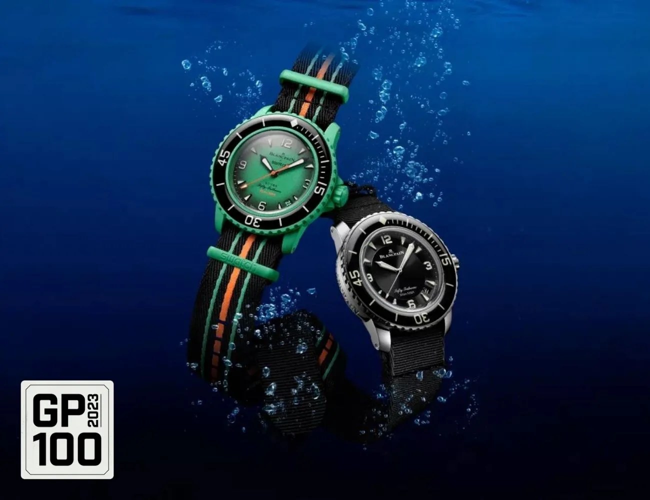 two watches in water