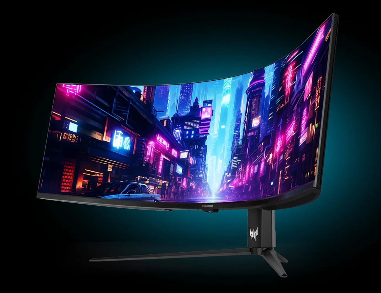 a large screen