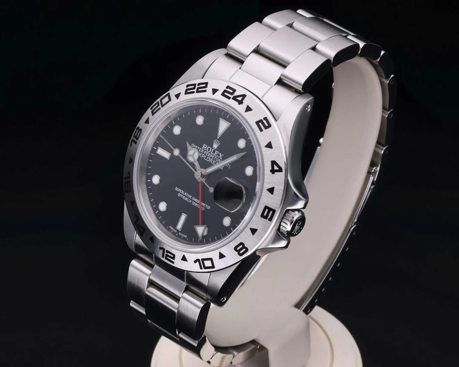 rolex watch on display