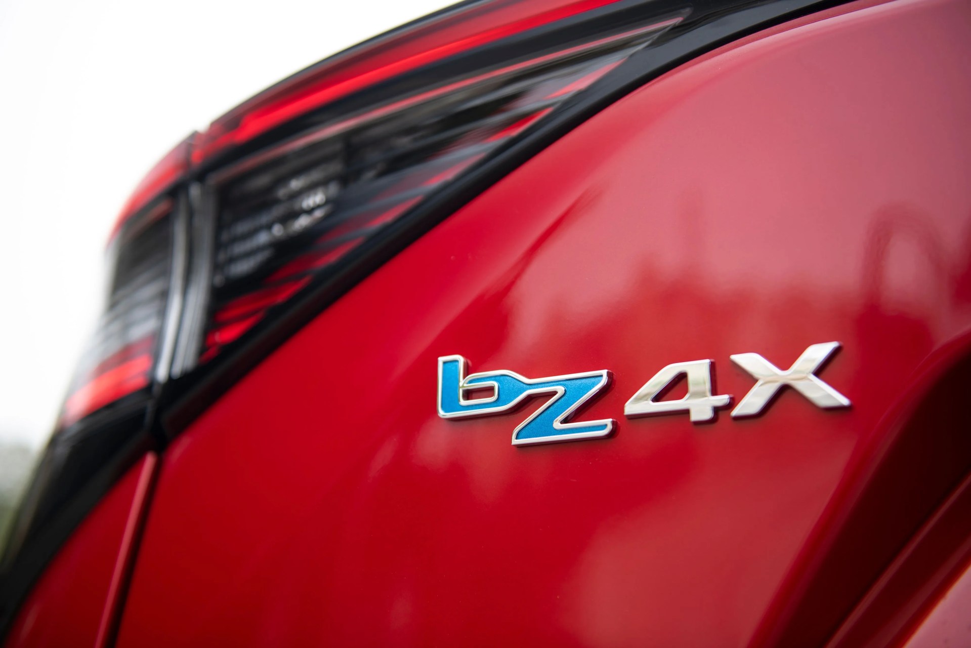 the back of a red car