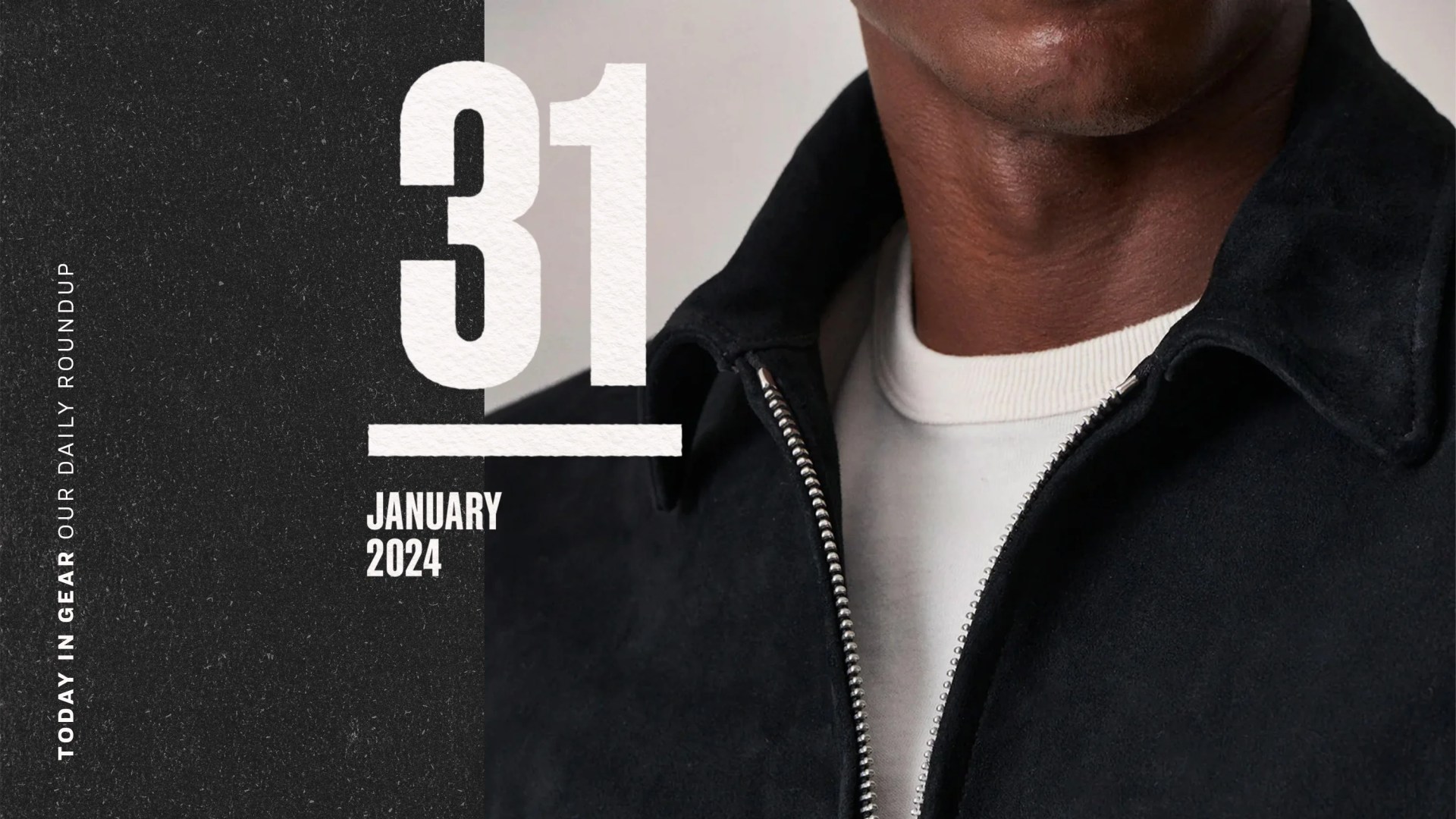 today in gear January 31 2024 buck mason ROLLUP SUEDE PCH JACKET