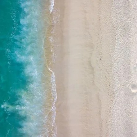 aerial beach view