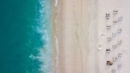 aerial beach view