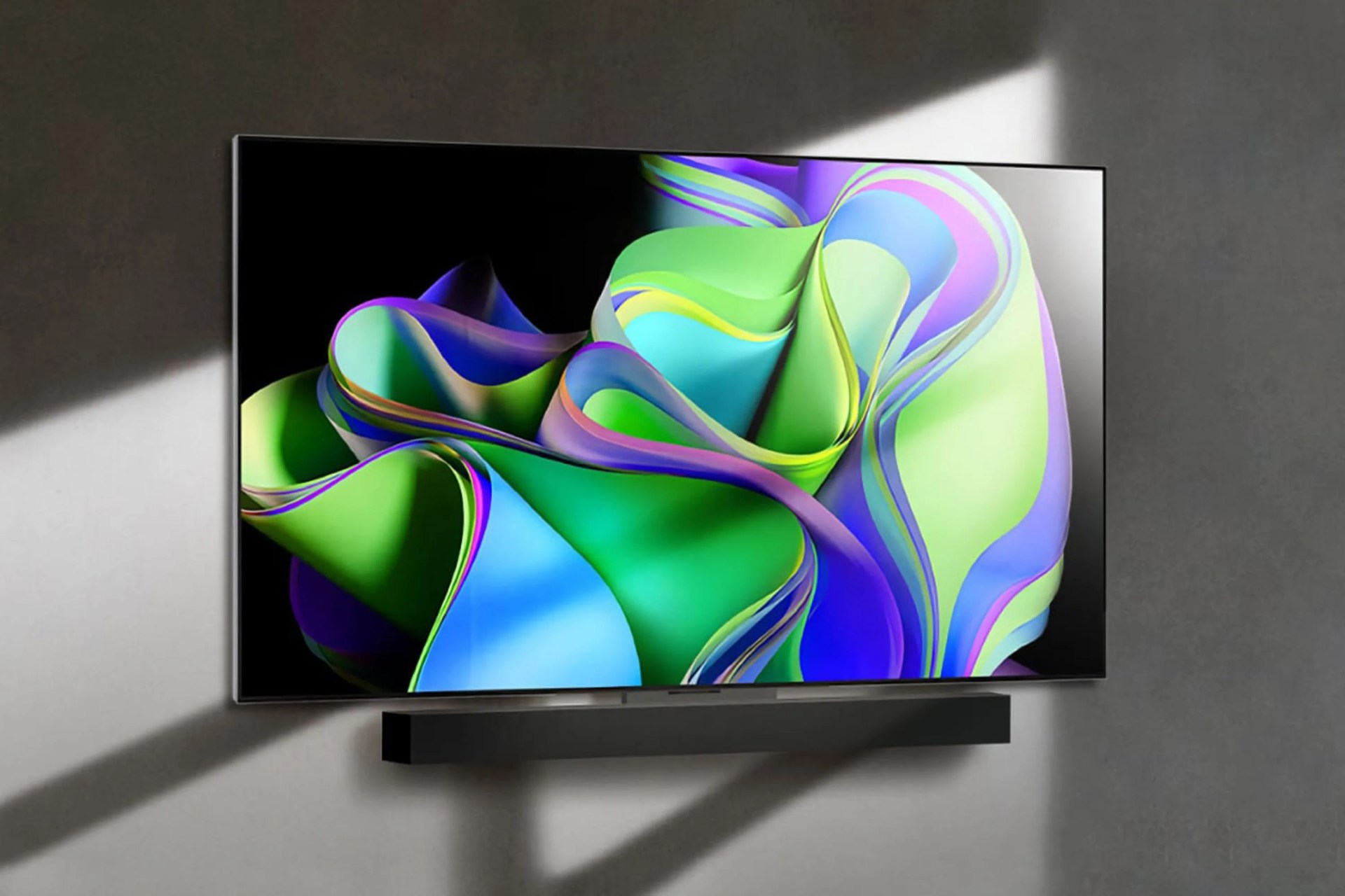 a tv mounted on a wall