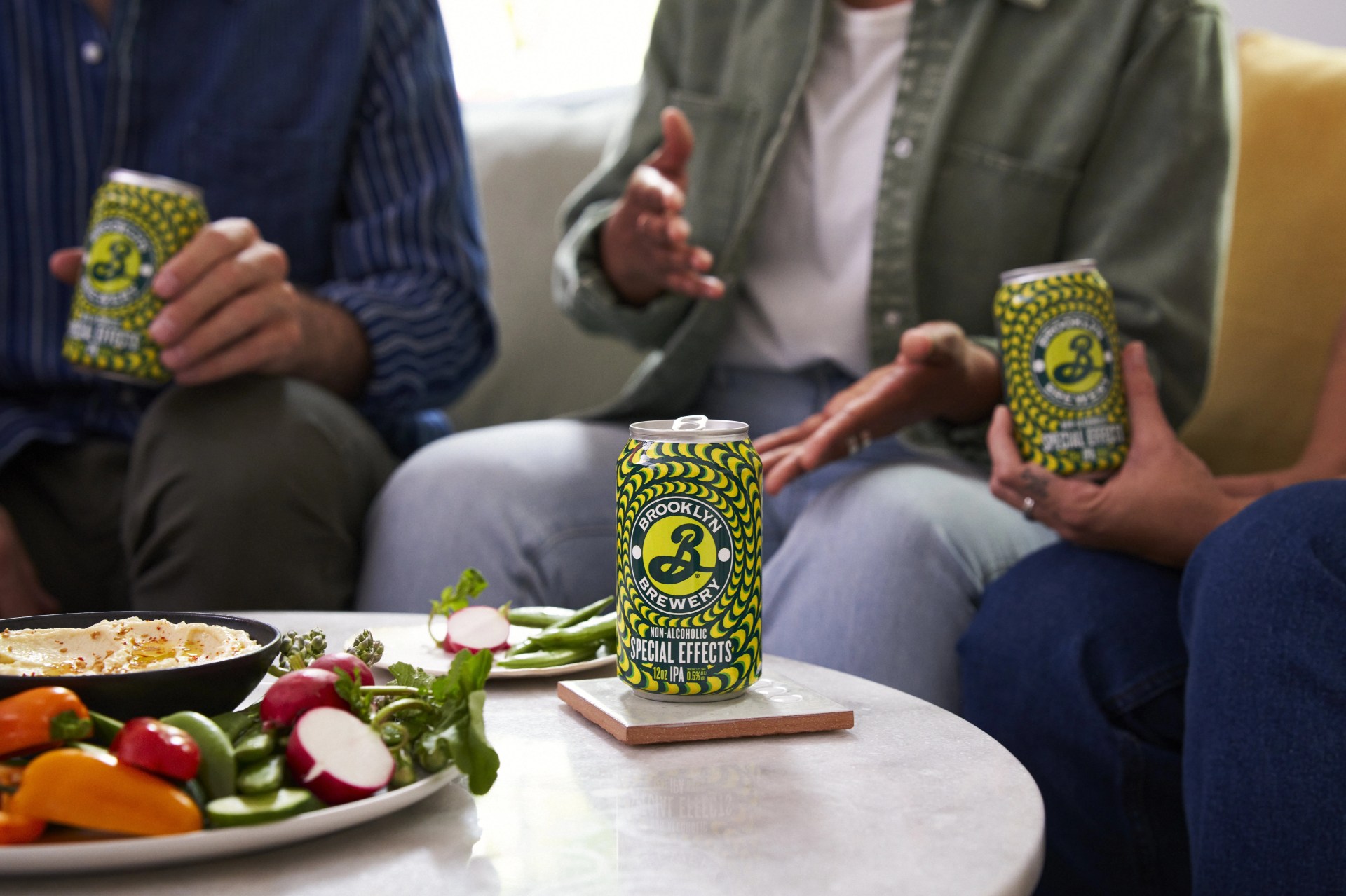 people drinking non alcoholic beers