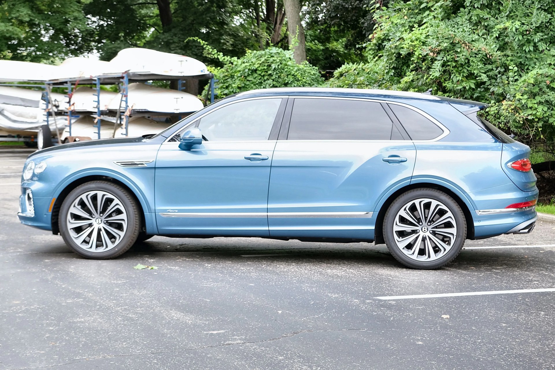 bentley bentayga in parking lot