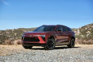 blazer ev parked in mountains