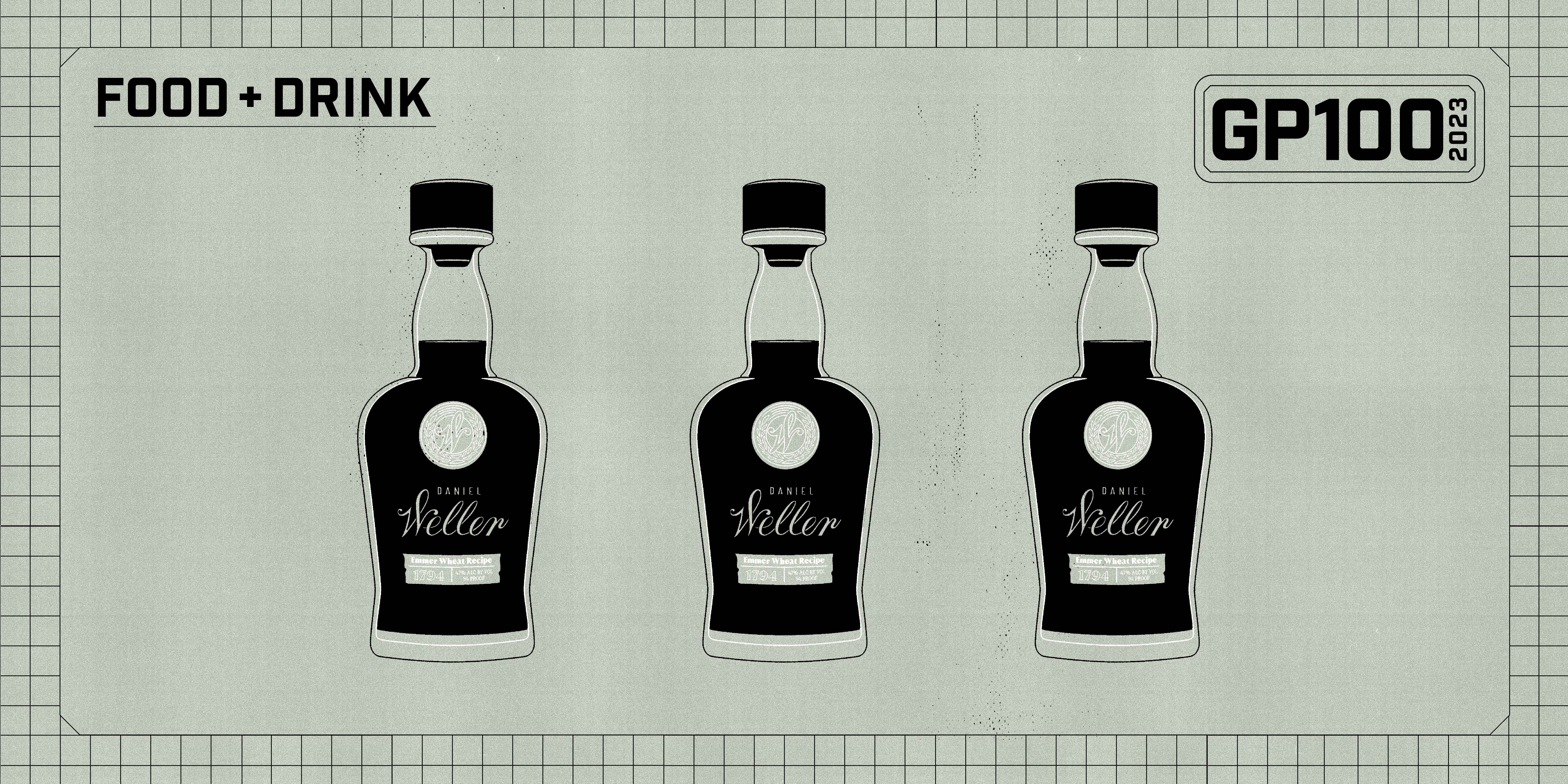 illustration of whiskey bottles