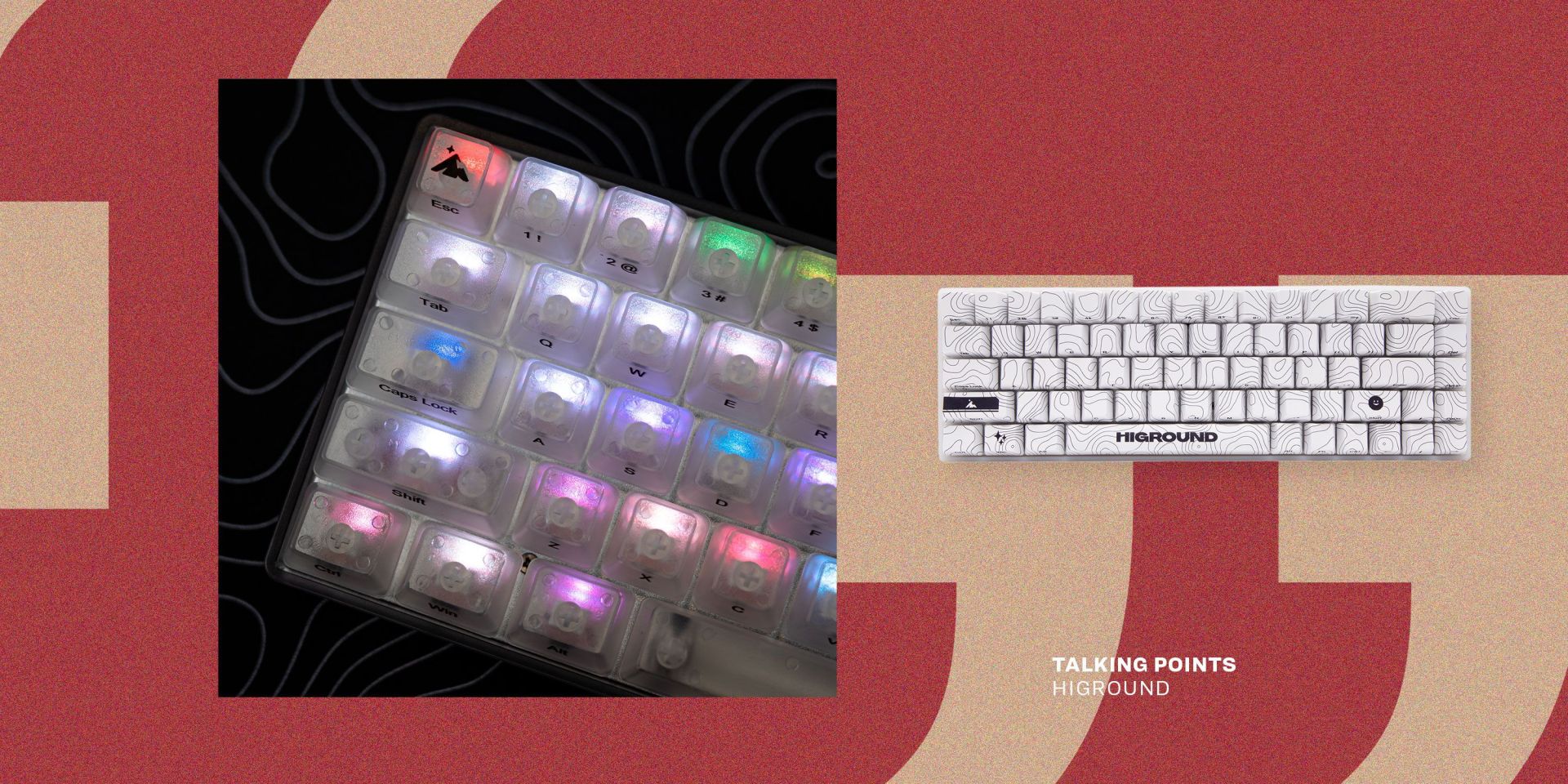 talking points higround white keyboard