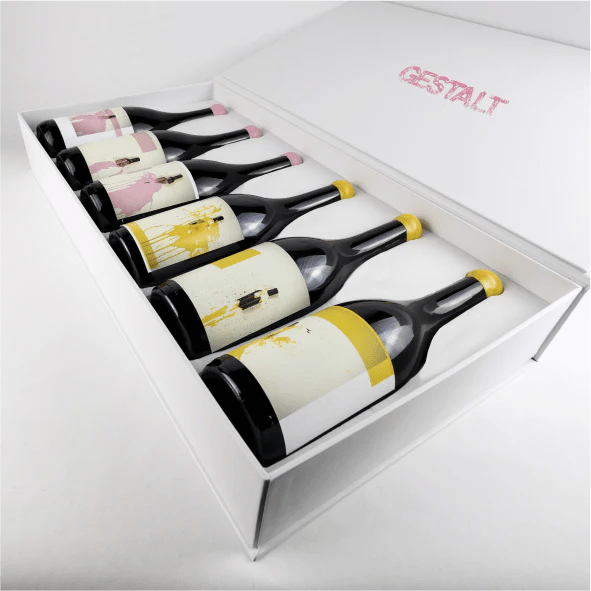 gestalt wine in a white box