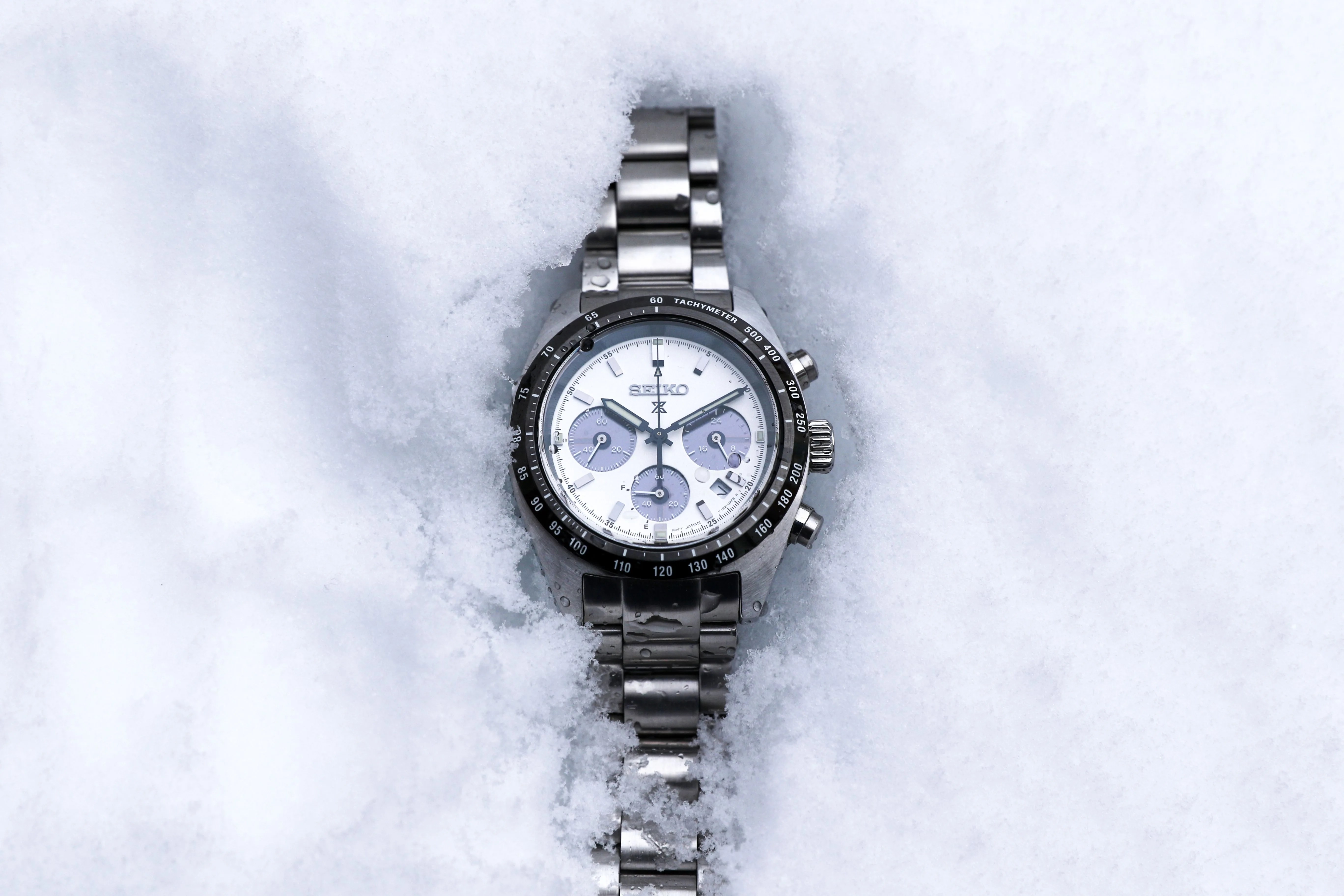 watch in snow