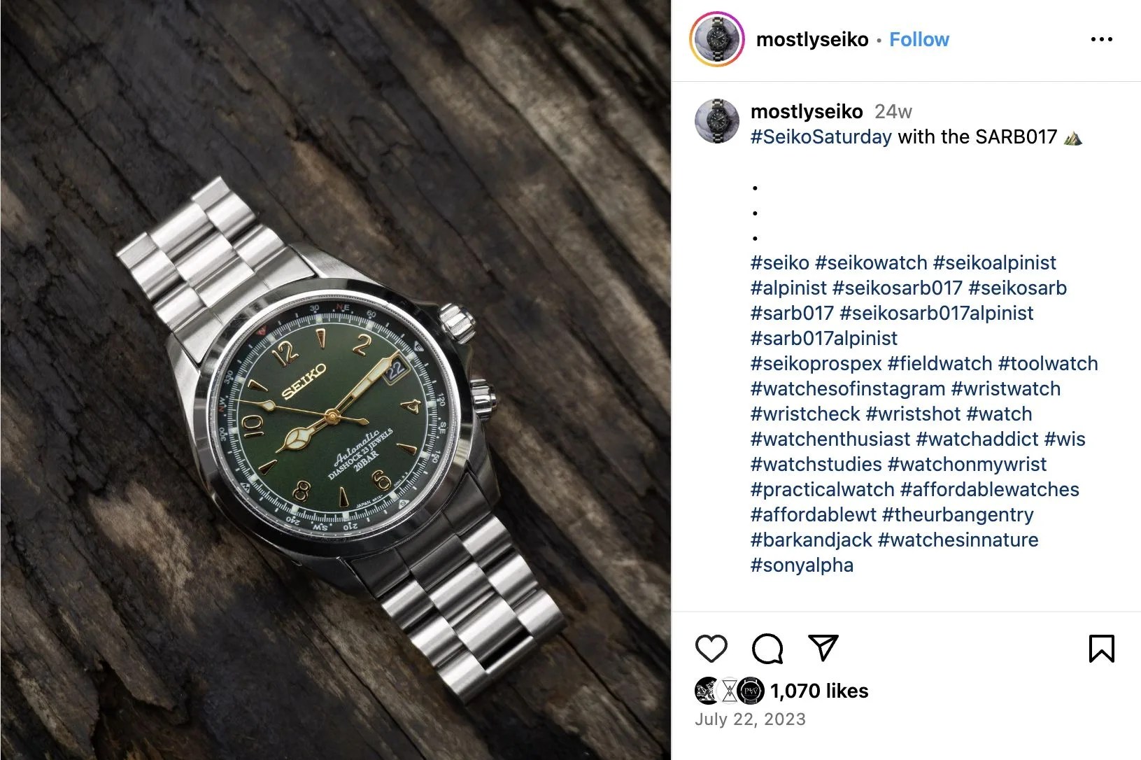 a watch on a wood surface