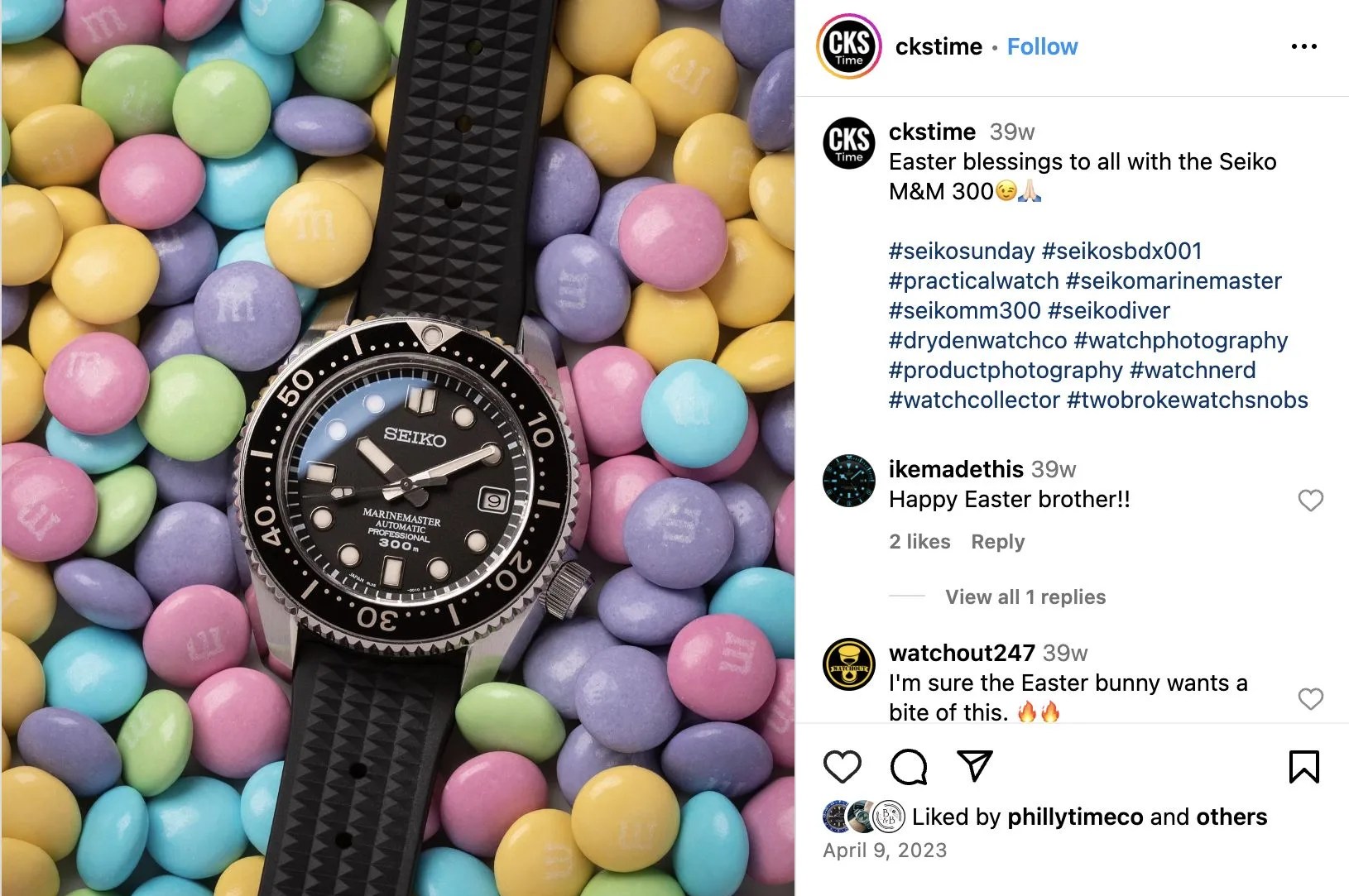 a watch on a pile of candy