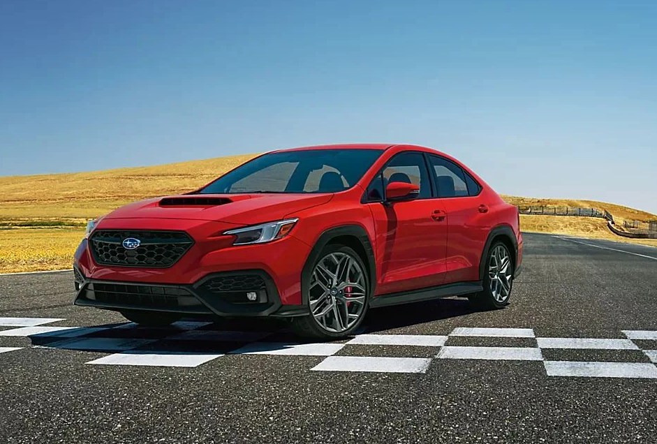 subaru wrx tr 2024 on a track