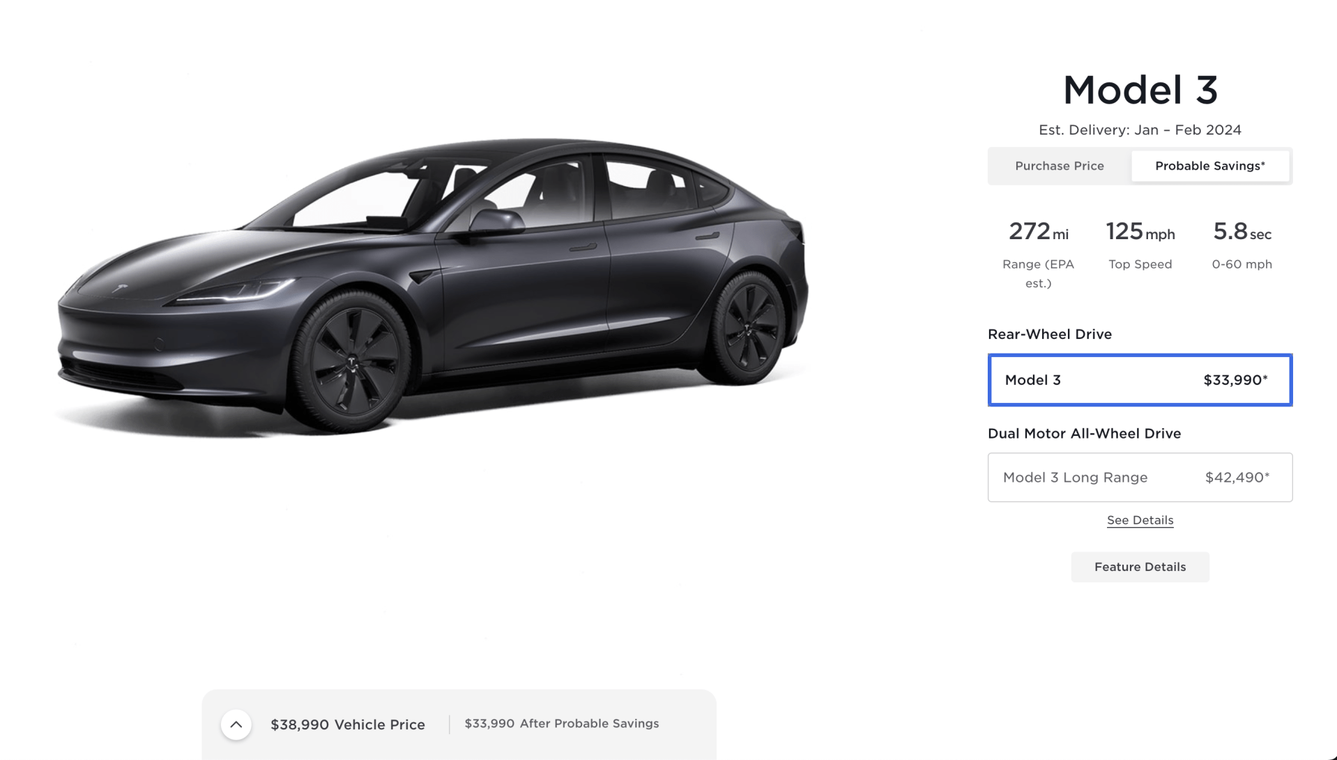 tesla model 3 2024 configurator