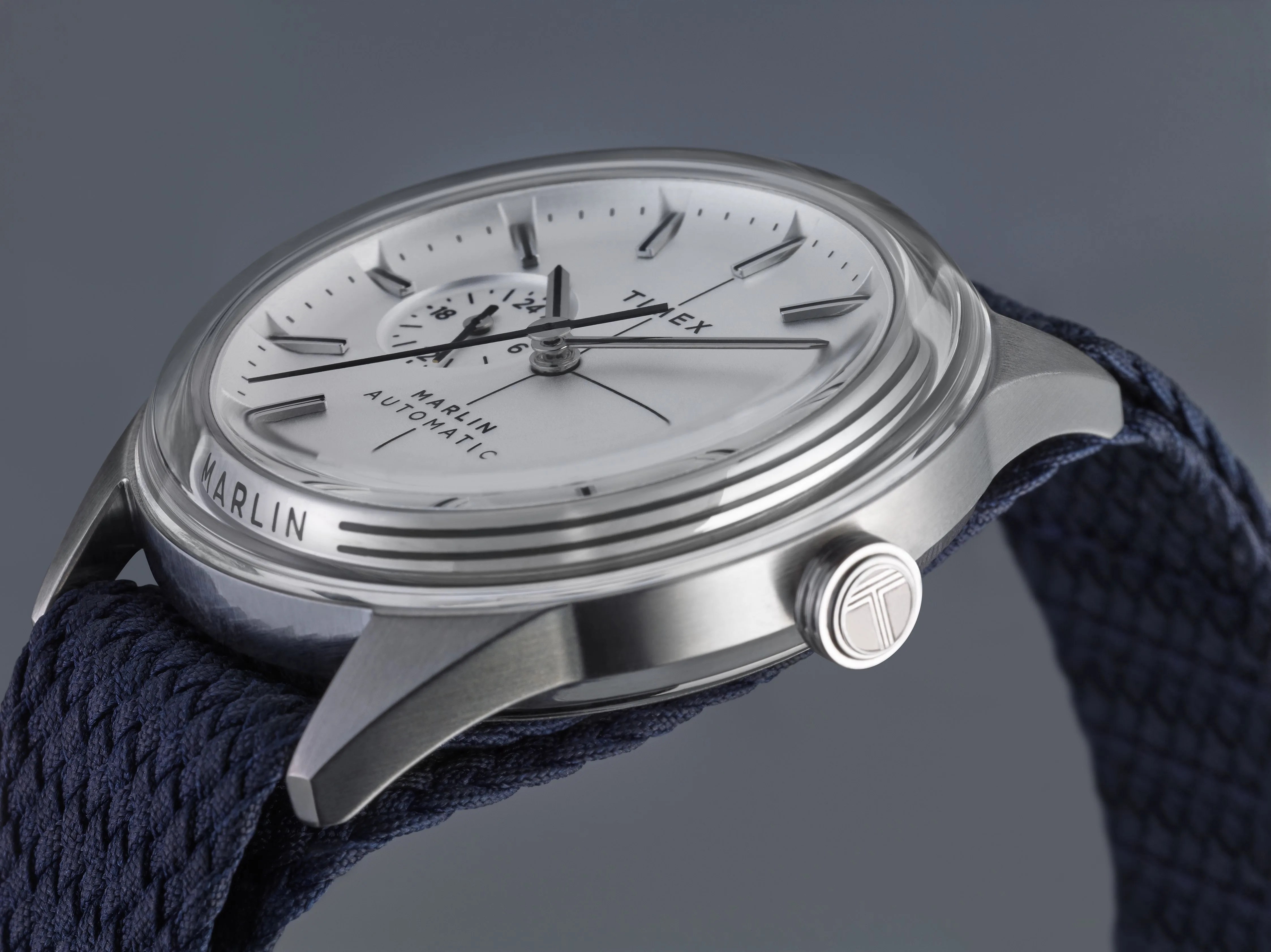 a silver timex watch