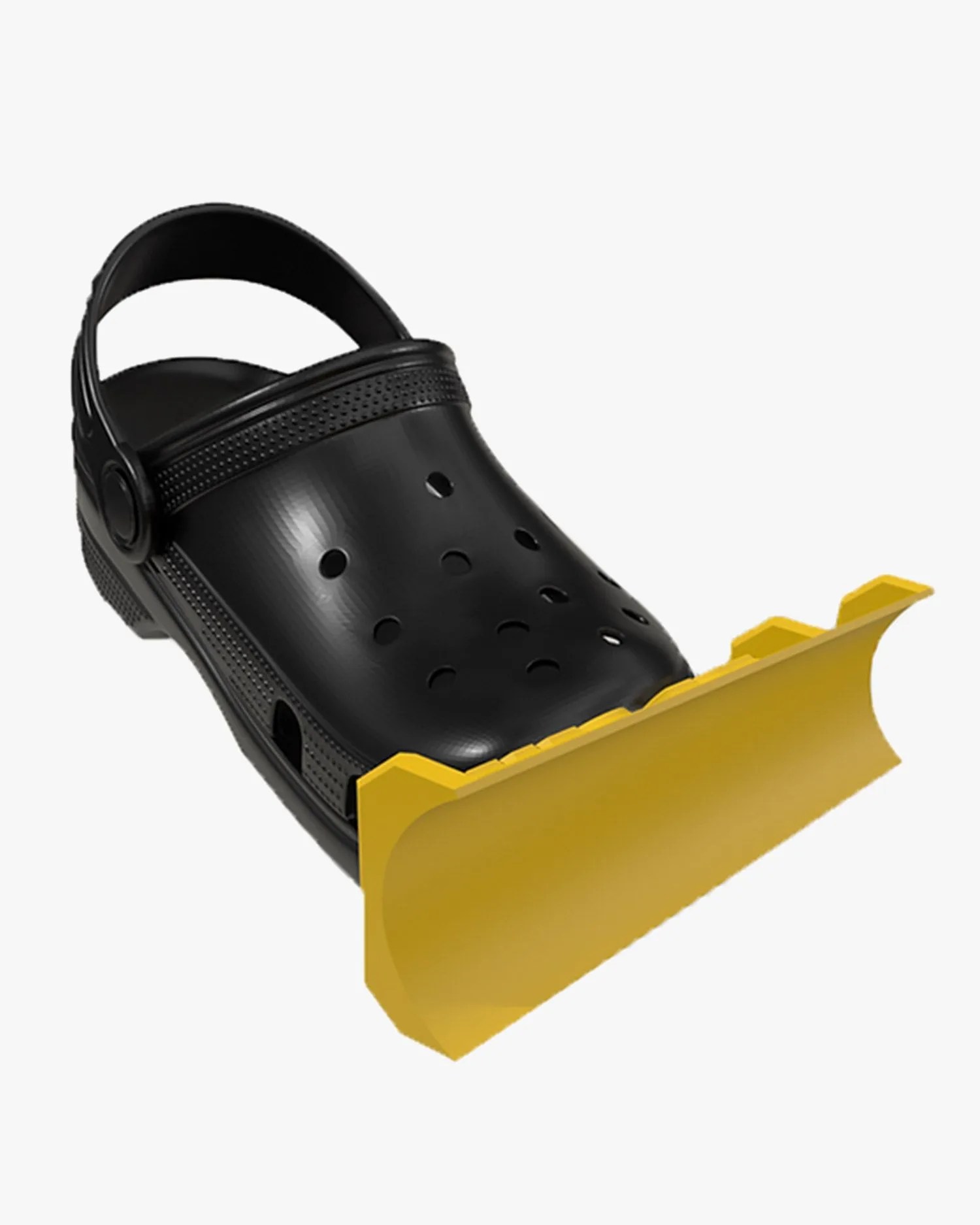 sole fully designs snow plow attachment for crocs