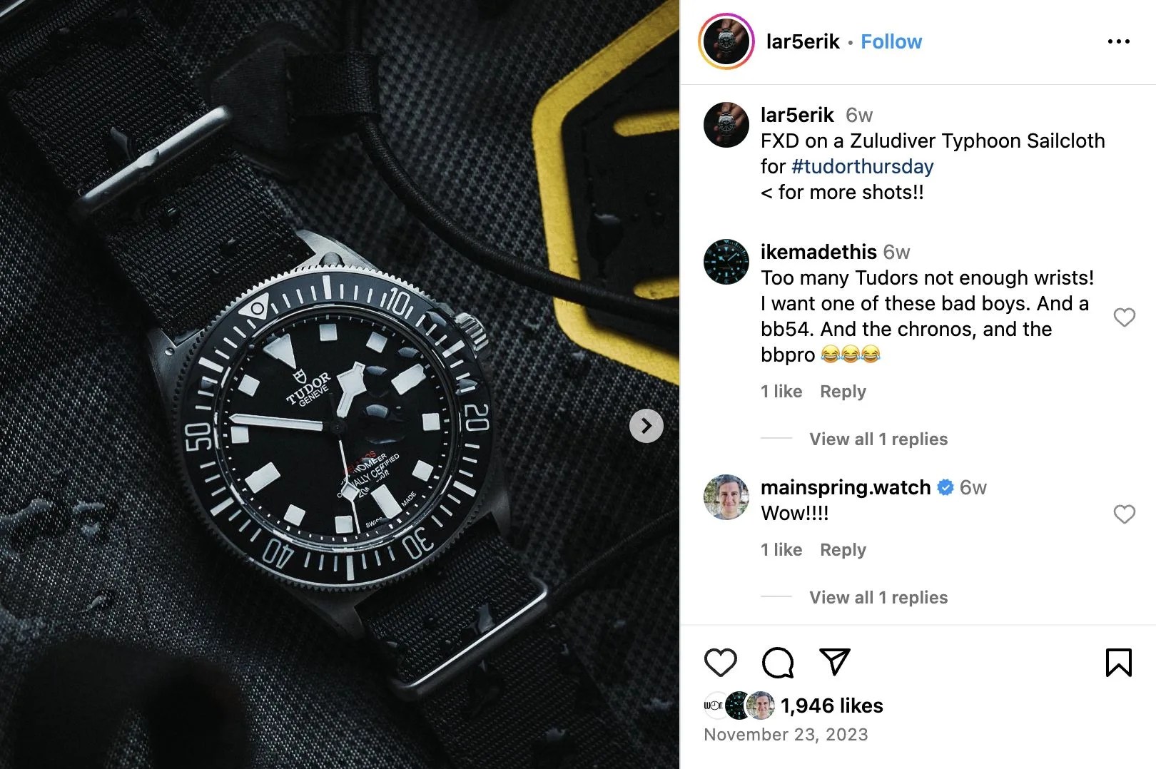 a watch on a device