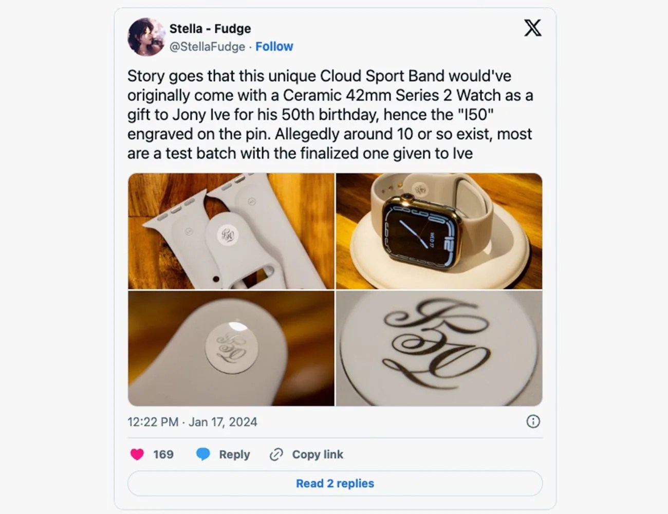 a tweet on x
