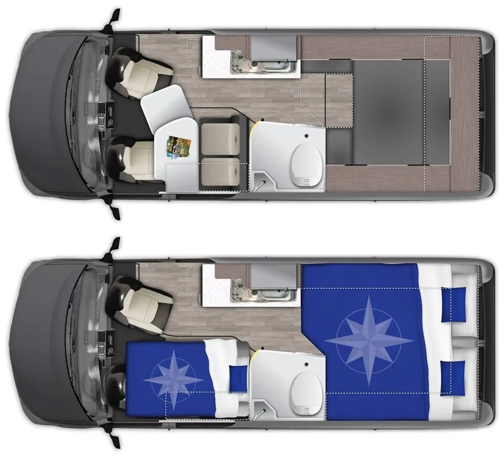 westfalia wave camper van interior