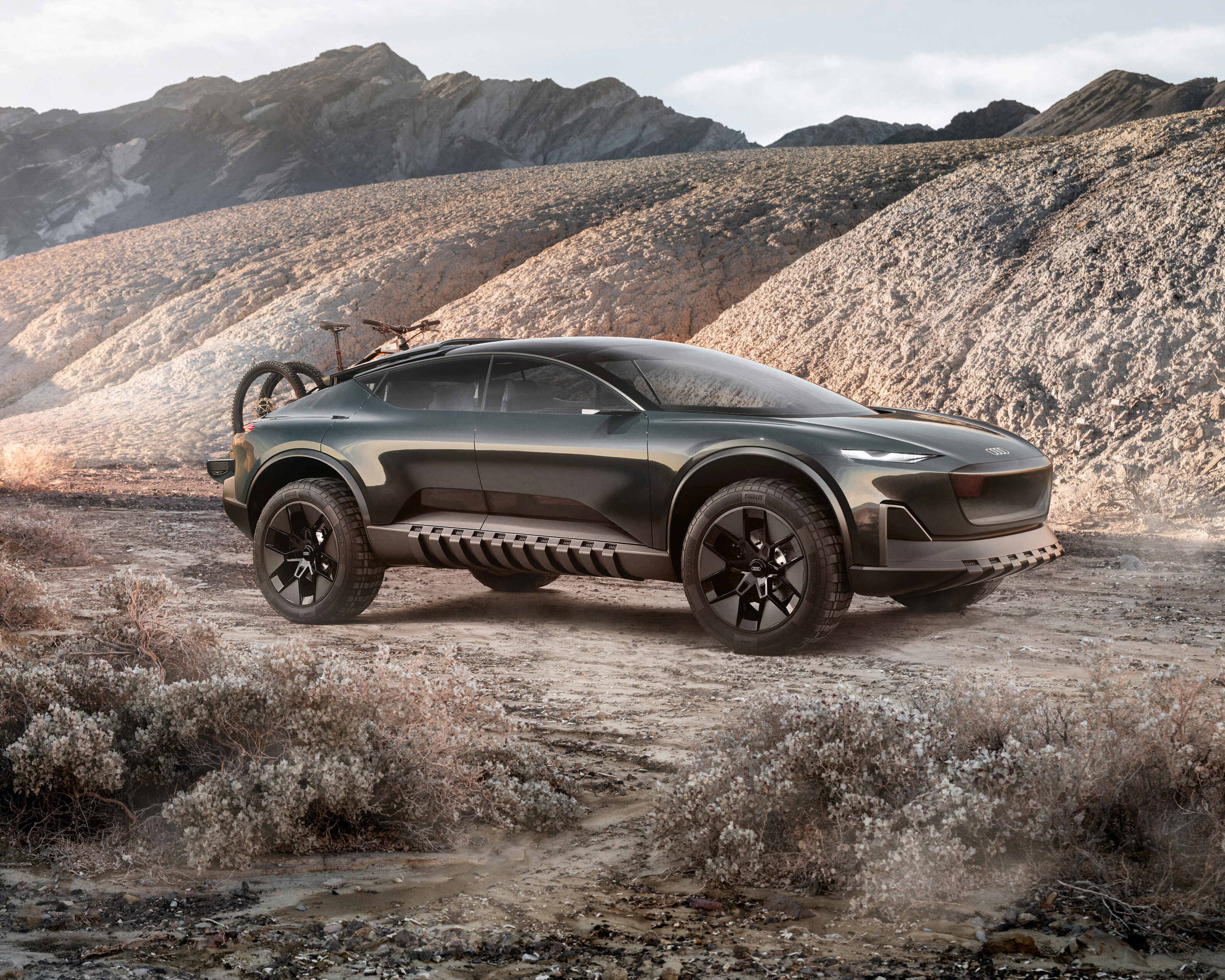 Audi activesphere concept in the mountains