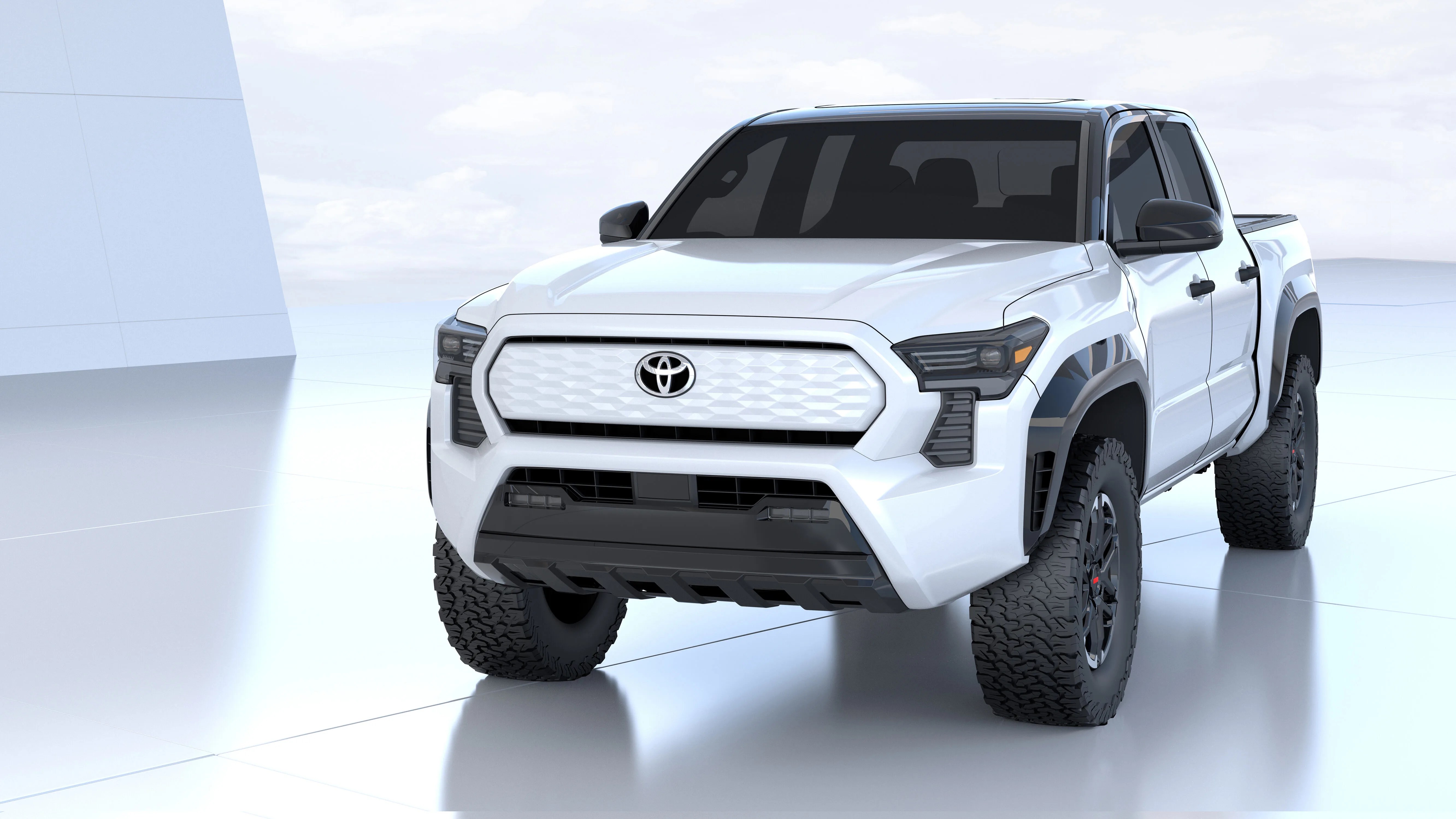 Toyota Pickup EV concept with a studio background