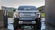 sierra ev denali front with mountains in the background