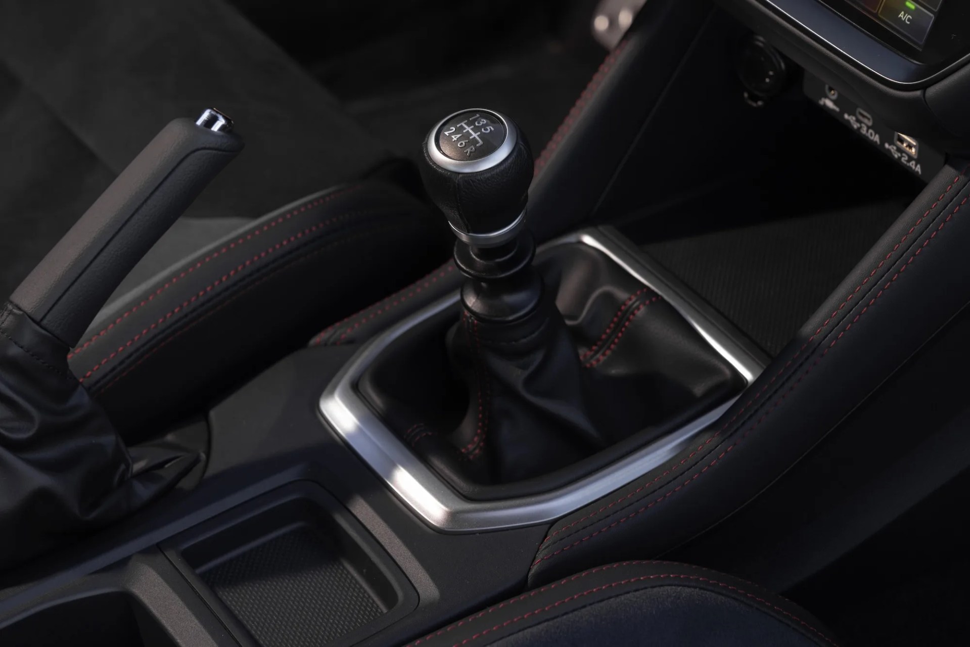 manual shift lever of a subaru wrx