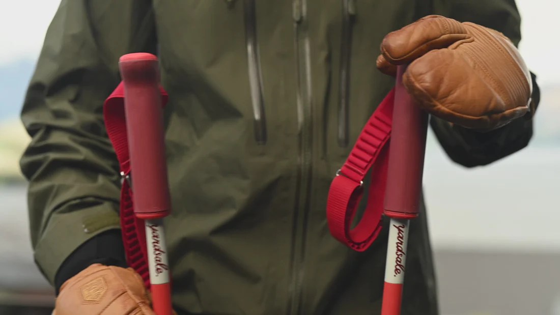 person holding Yardsale P1 Poles