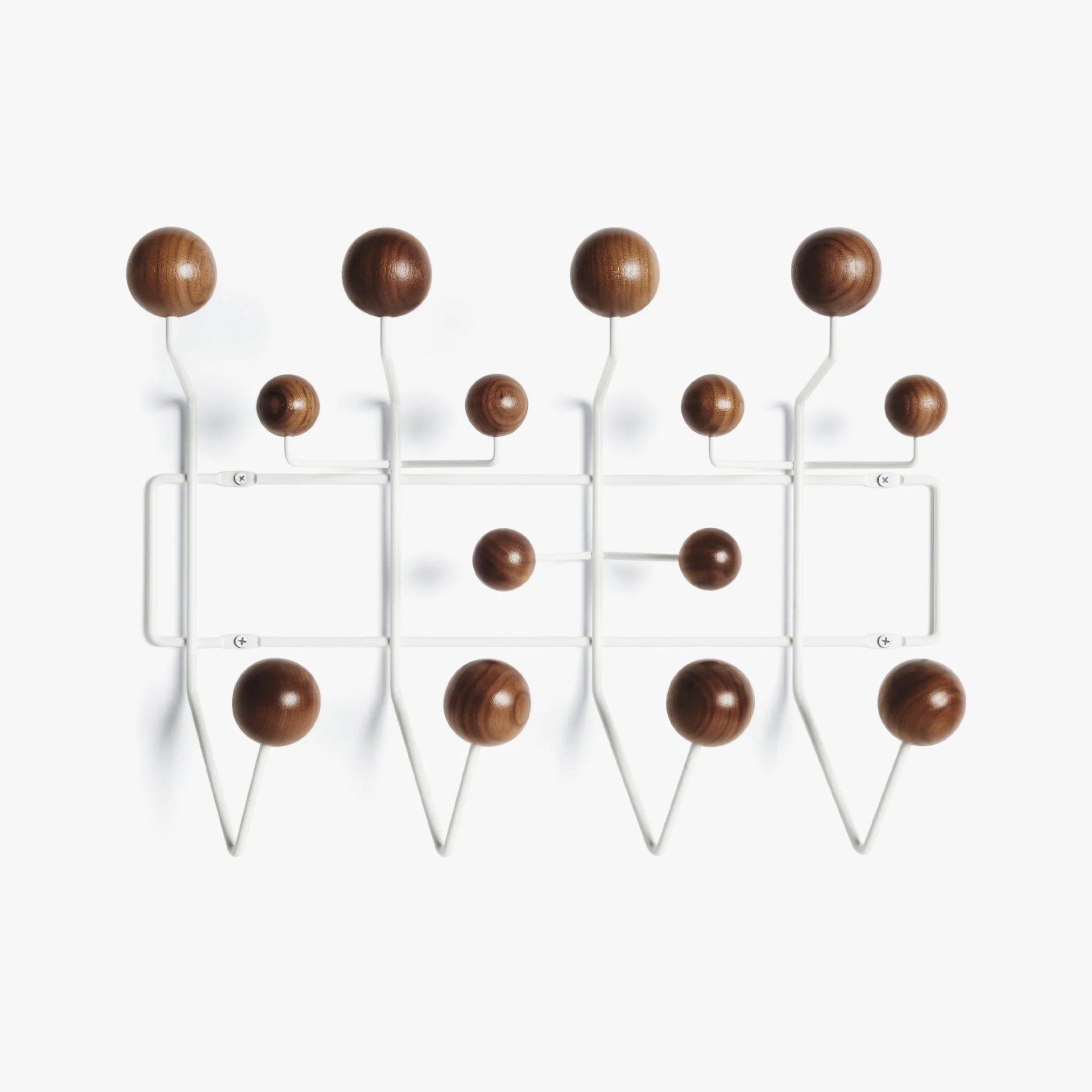 Eames Hang-It-All coat rack with brown wooden balls
