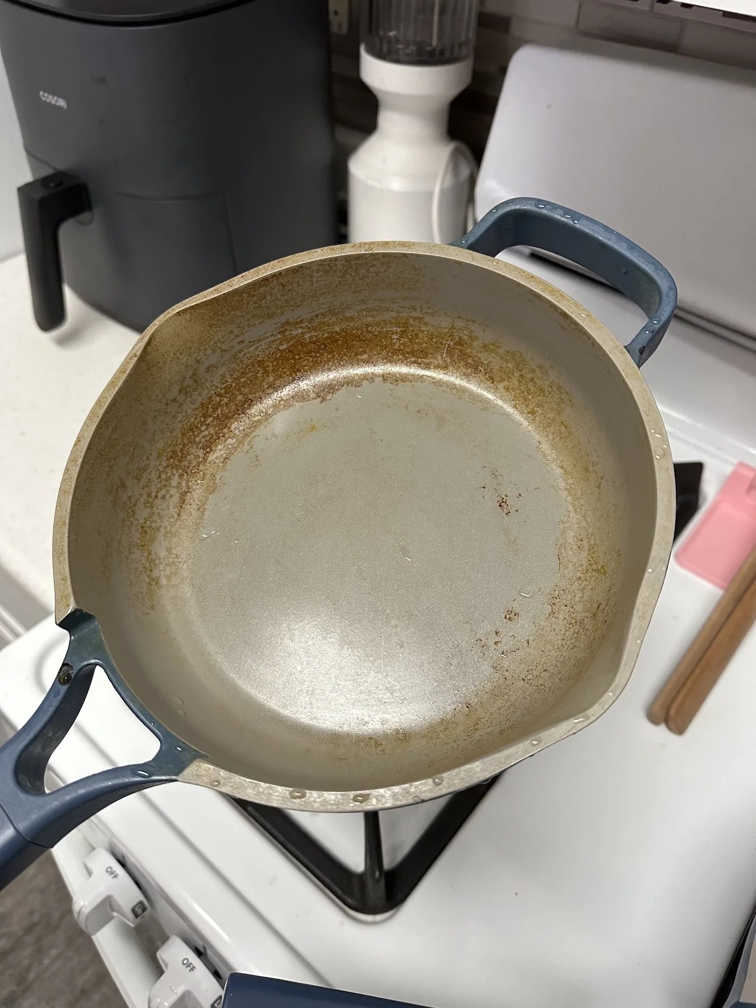 close up of a pan