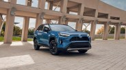 Toyota RAV4 parked in plaza