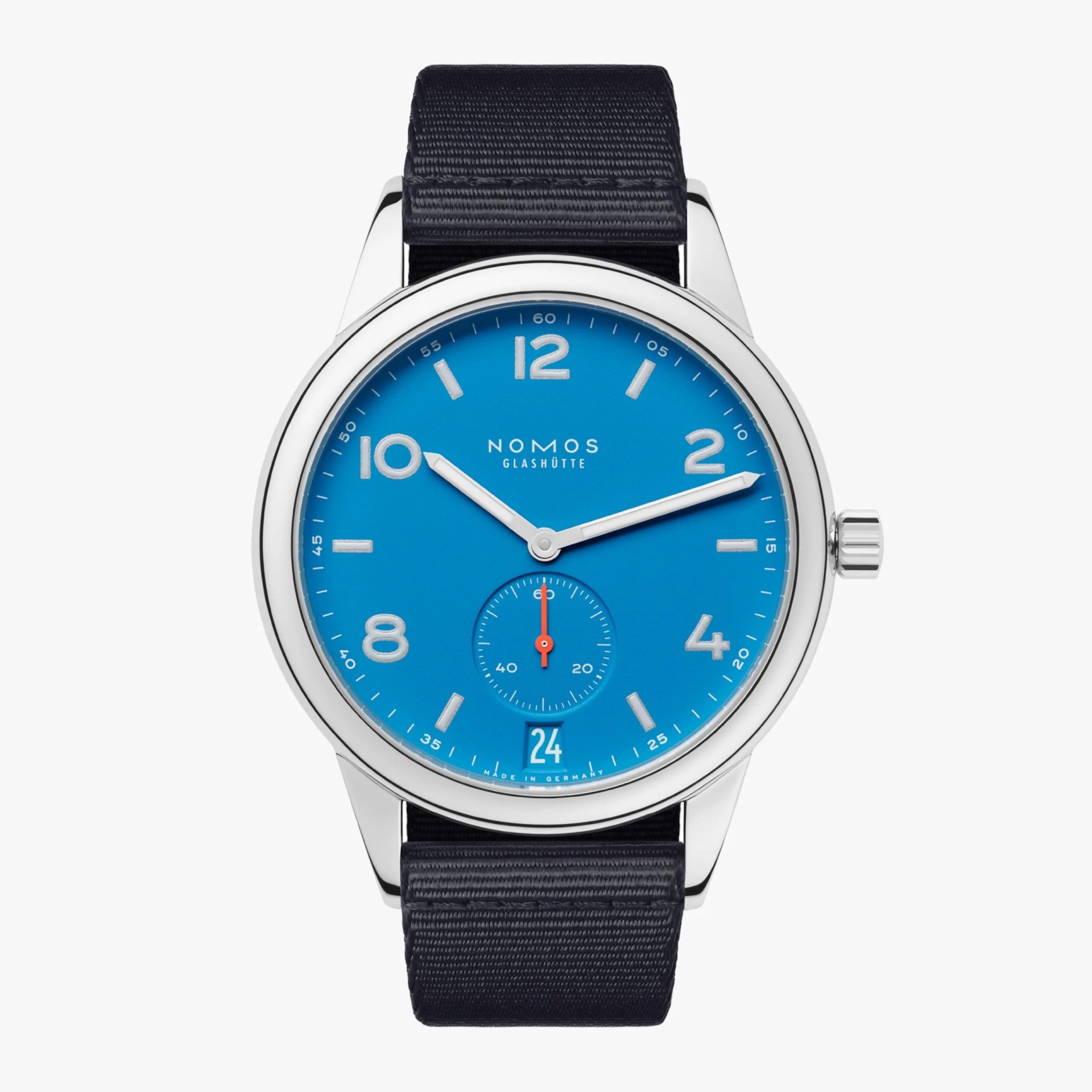 bright blue watch