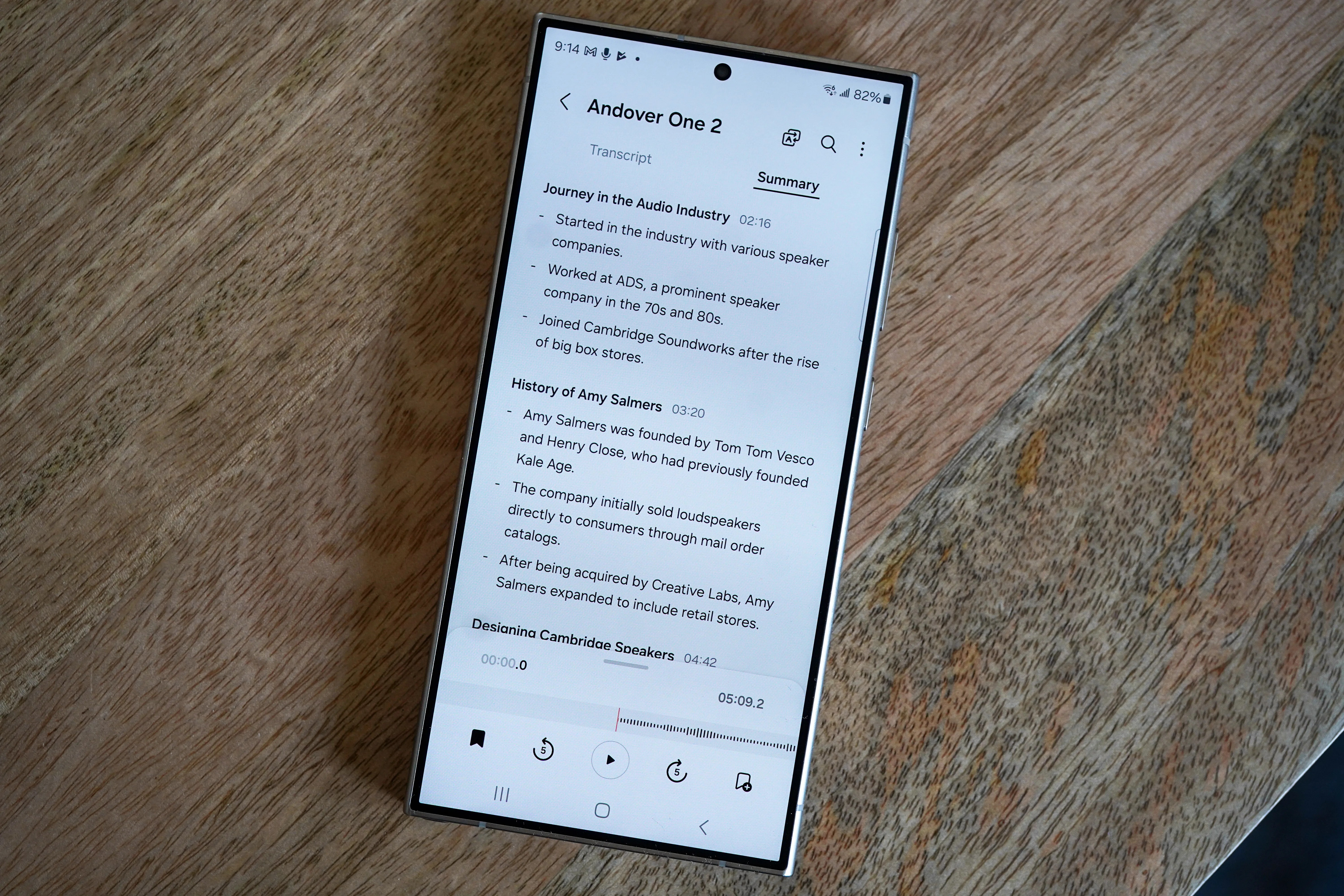 a samsung phone on a desk