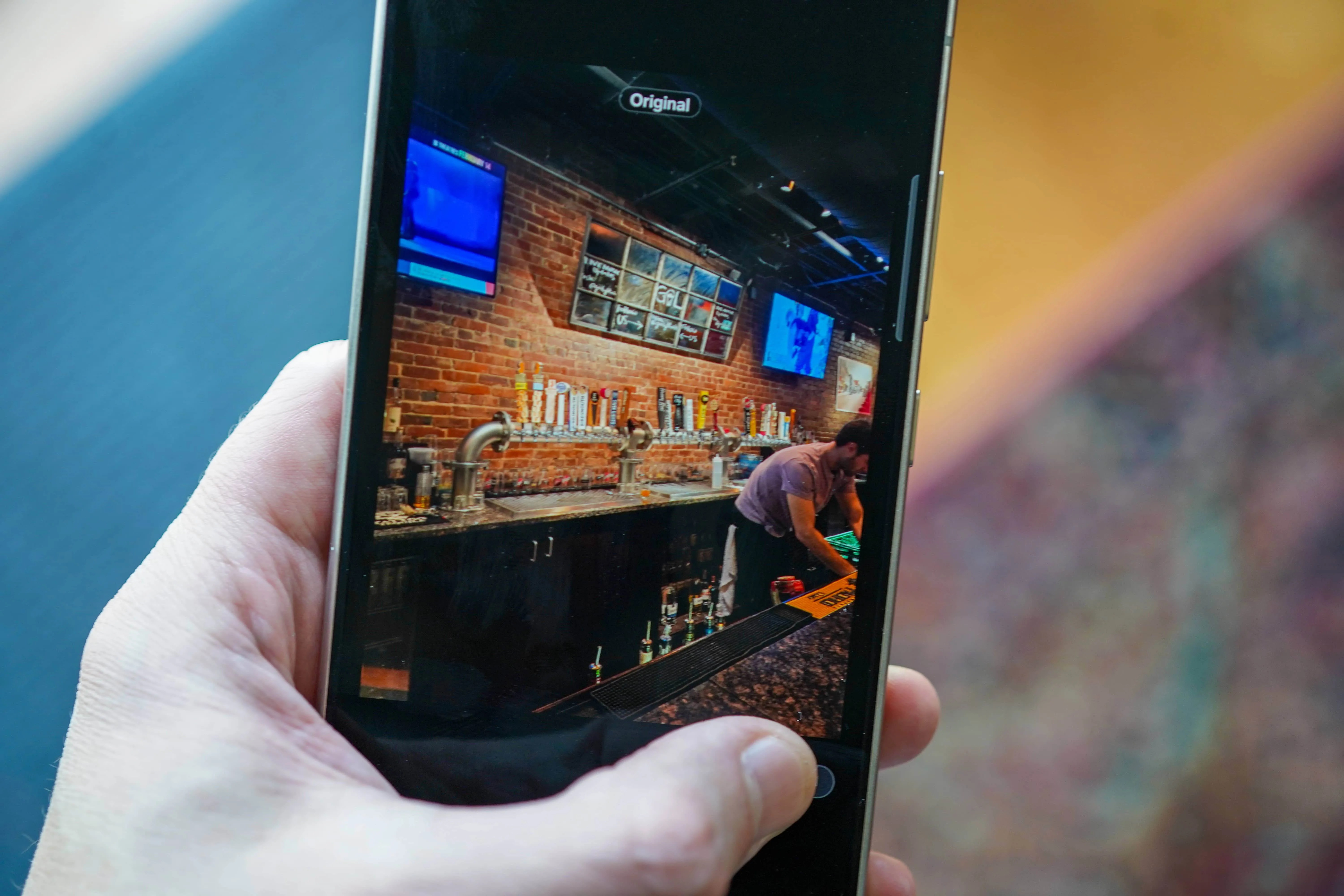 a person photo editing on a samsung phone